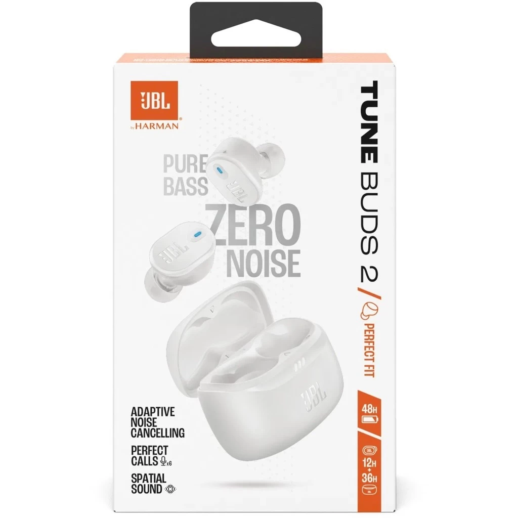 JBL Tune Buds 2 TWS Bluetooth Headset, fehér