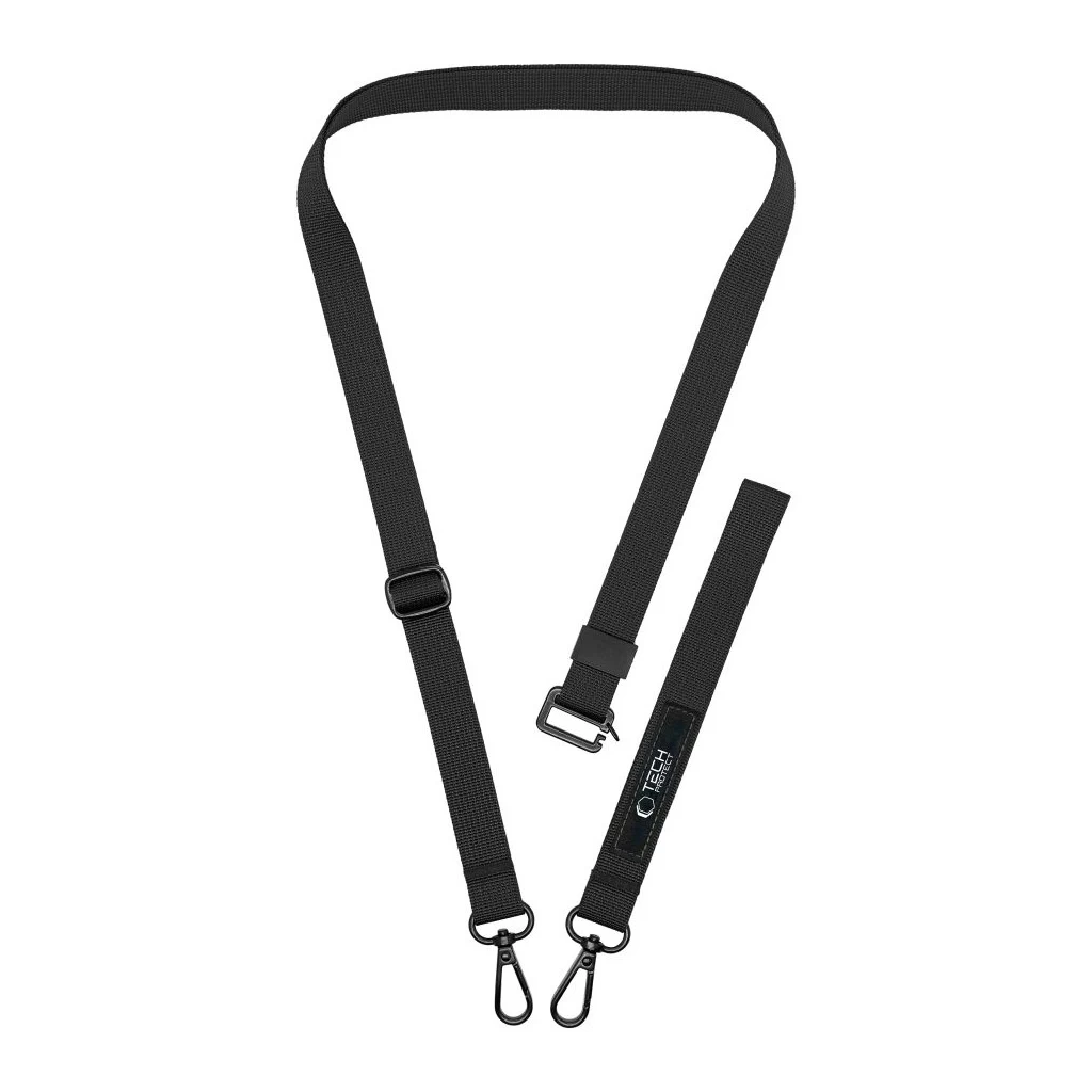 Tech-Protect C6S fekete Crossbody pánt mobiltelefonhoz