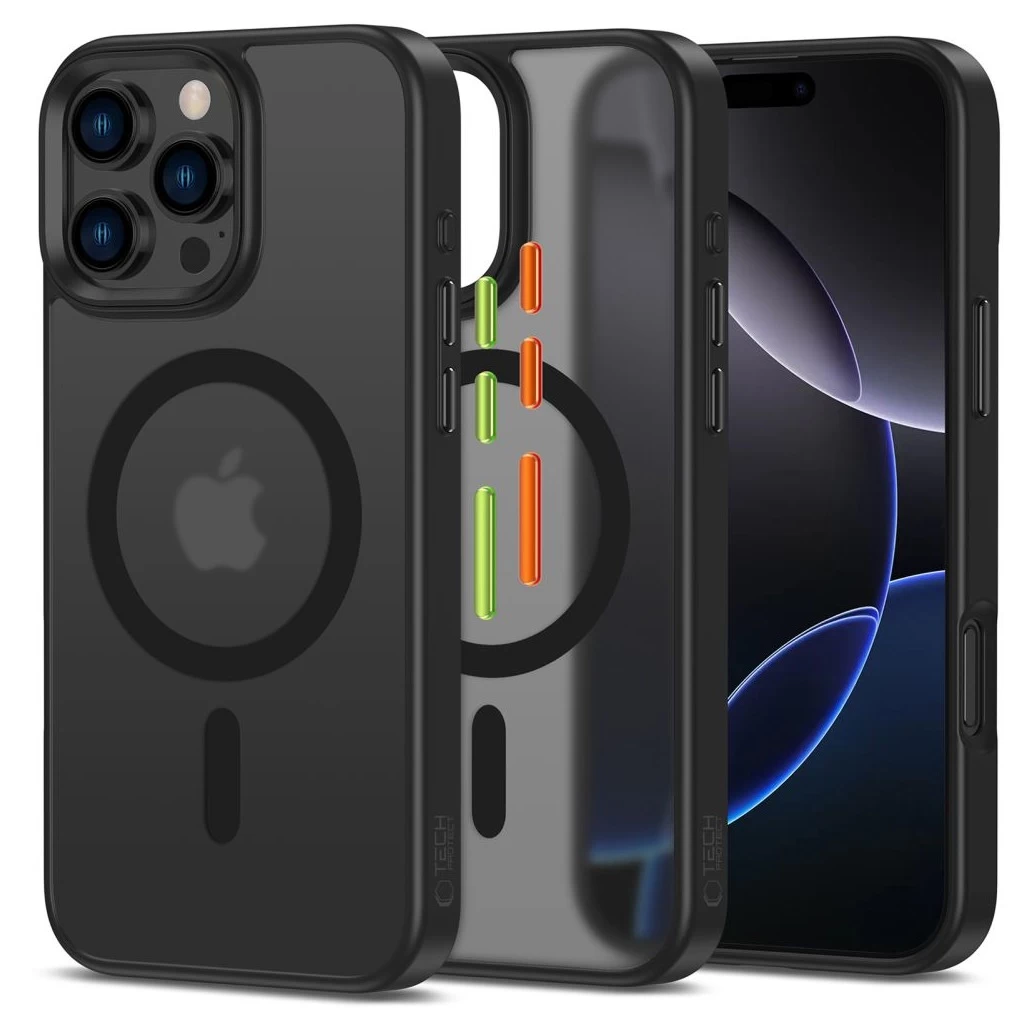 Tech-Protect MAGMAT XT 3 szettes fekete tok Apple iPhone 16 Pro készülékhez