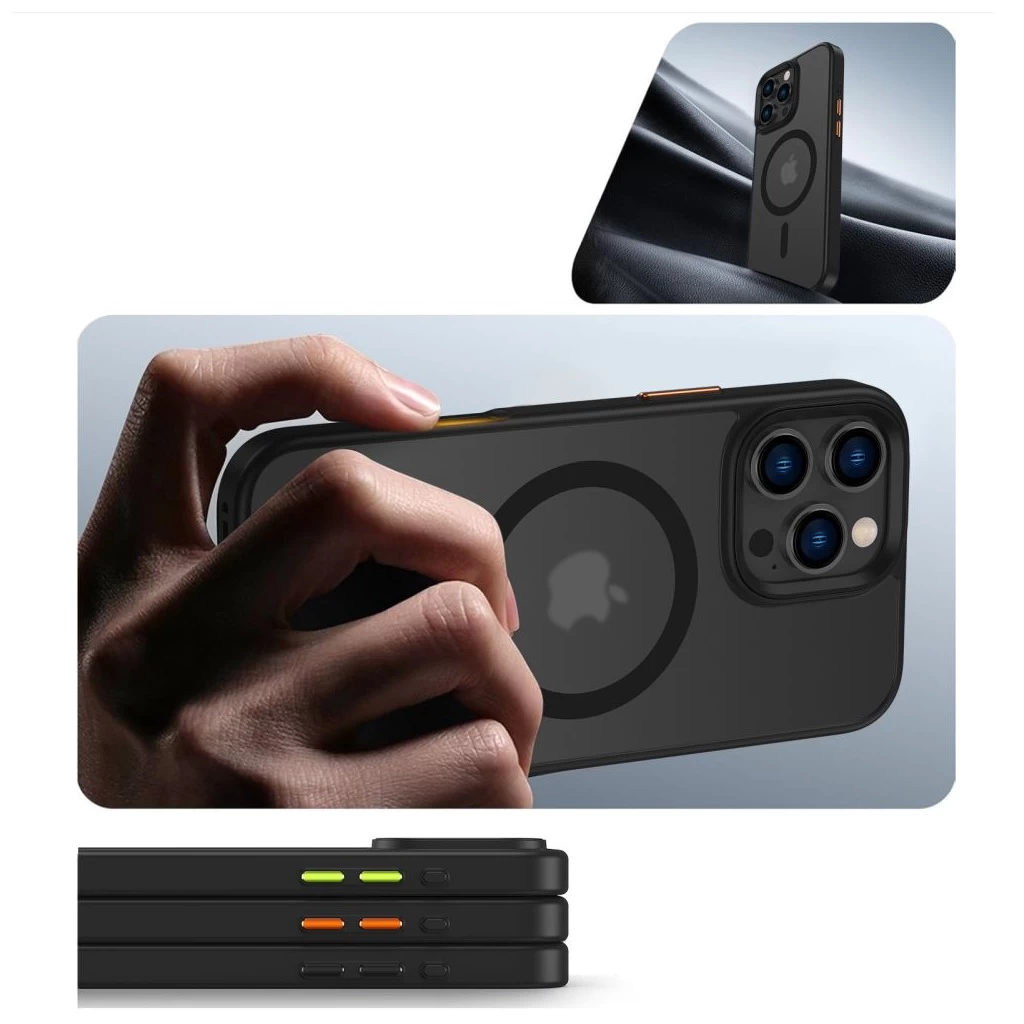 Tech-Protect MAGMAT XT 3 szettes fekete tok Apple iPhone 16 Pro készülékhez