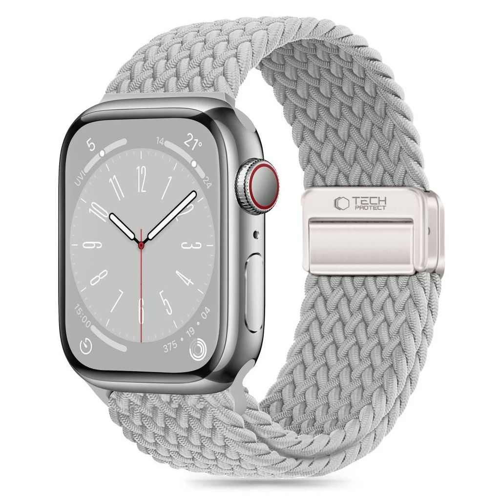 Tech-Protect NYLONMAG óraszíj szürke, Apple Watch 42mm (S1-S3) / 44mm / 45mm / 46mm / 49mm készülékhez