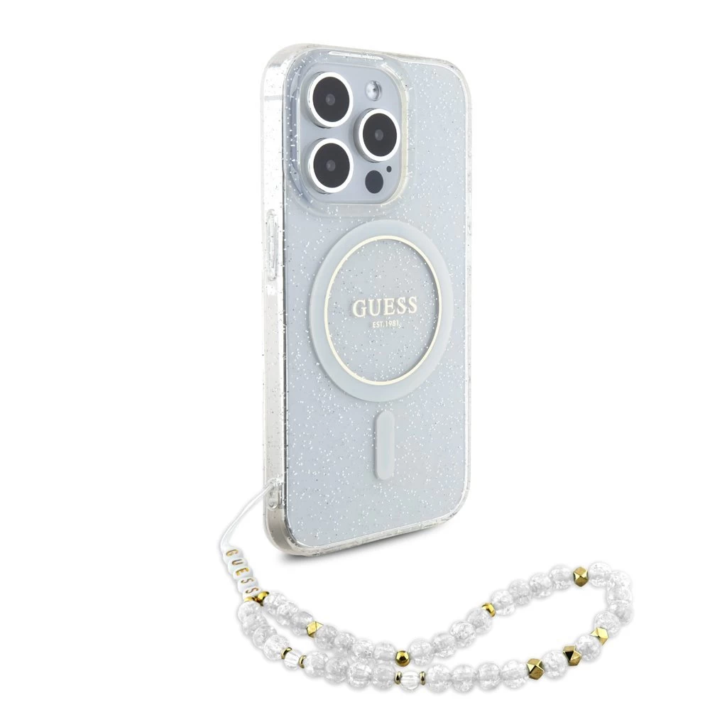 Guess tok átlátszó GUHMP15XHGCRELST Apple iPhone 15 Pro Max készülékhez