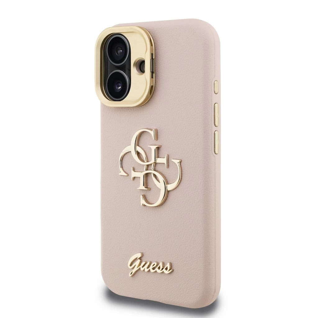 Guess tok kihajtható állvánnyal pink GUHCP16SPCS4GSP Apple iPhone 16 készülékhez