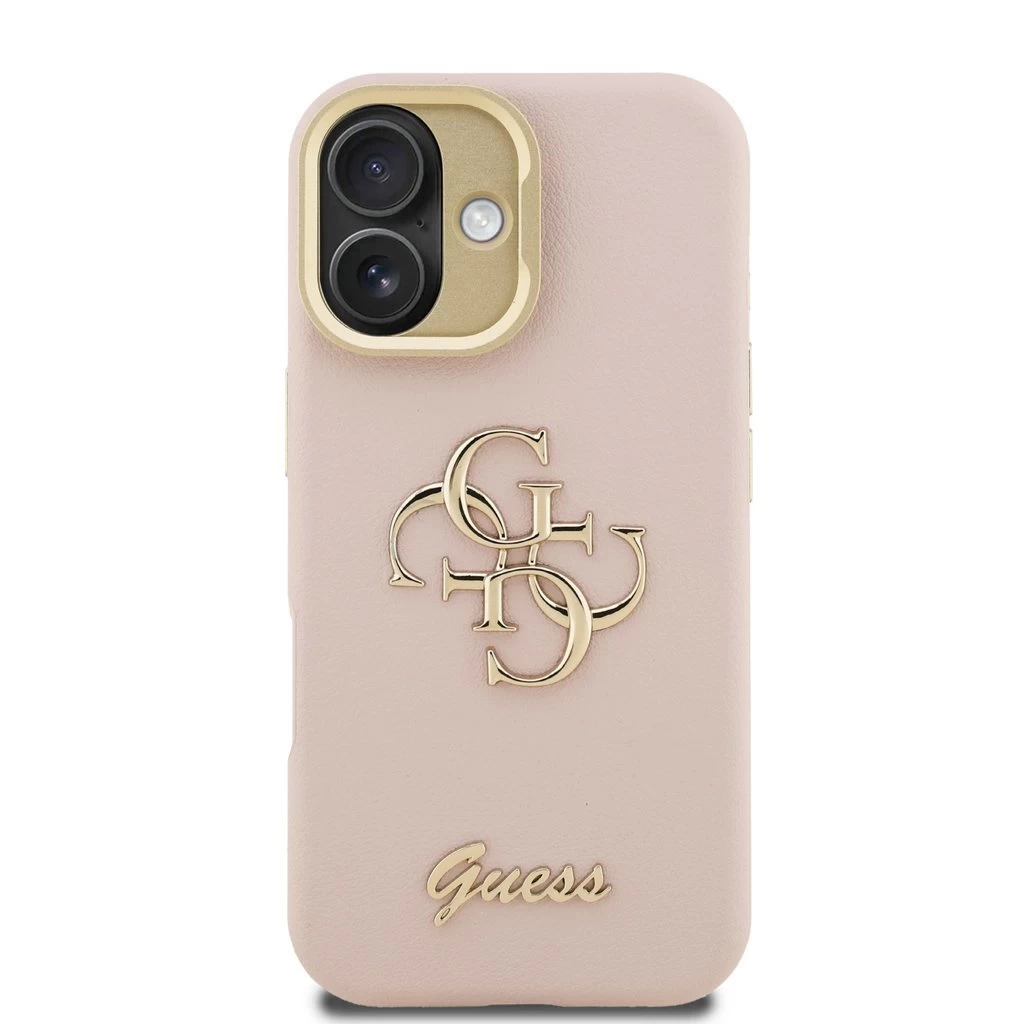 Guess tok kihajtható állvánnyal pink GUHCP16SPCS4GSP Apple iPhone 16 készülékhez