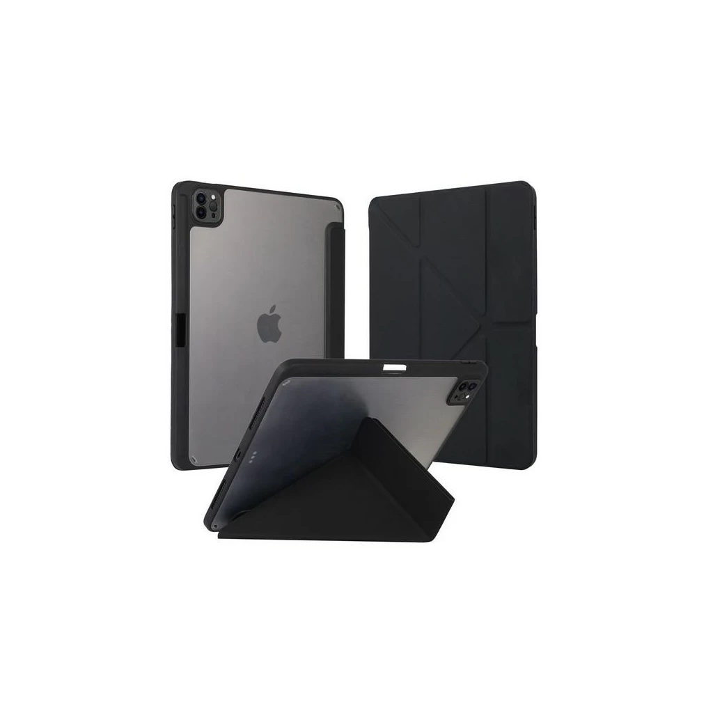 Etui Smartbook fekete TPU tok állvány funkcióval Apple Ipad Air 13″ (2024) készülékhez