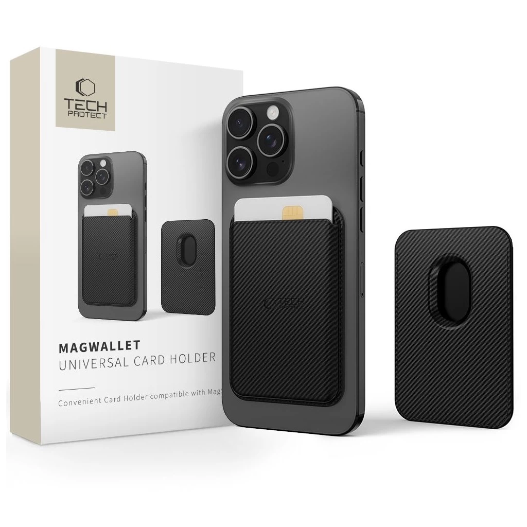 Tech-Protect CARBON MagWallet MagSafe kártyatartó mobiltelefonokhoz