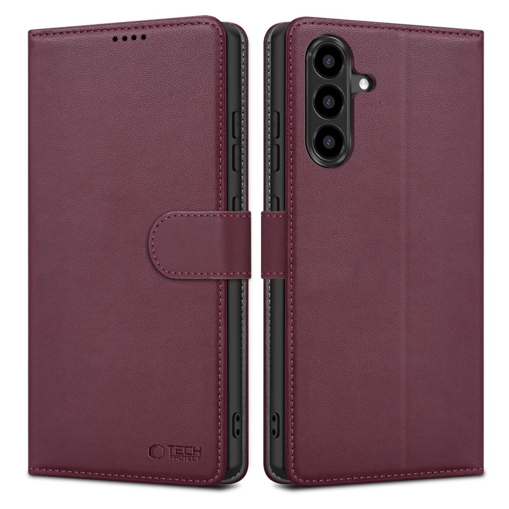 Tech-Protect WALLET tok Bordó Samsung Galaxy A56 készülékhez
