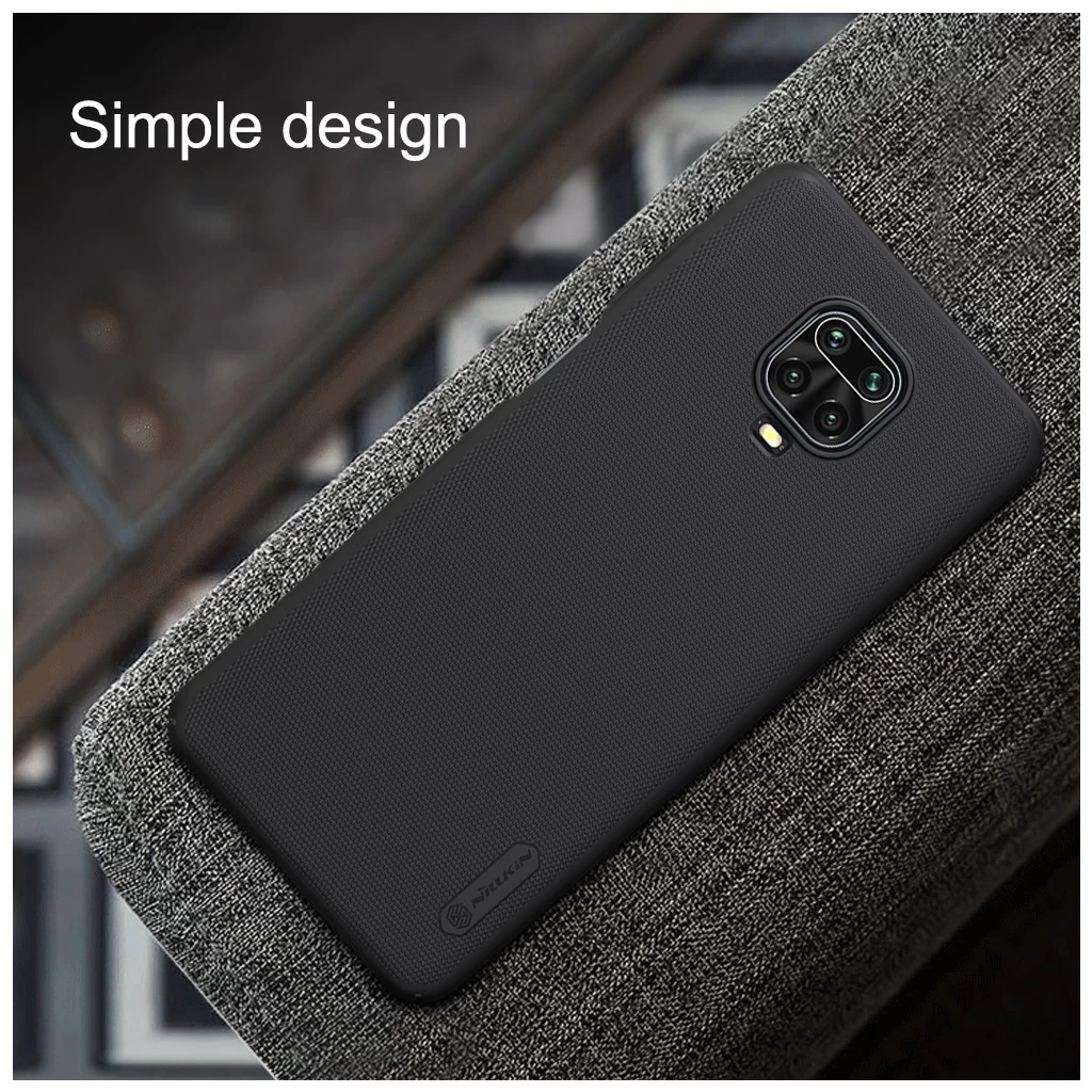 Nillkin Super Frosted háttértok Xiaomi Redmi Note 9 Pro/9S/9 Pro Max készülékhez fekete