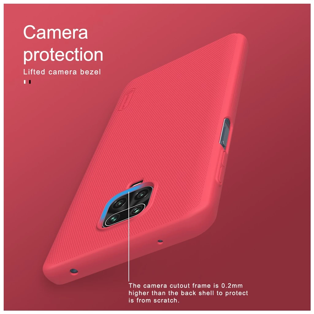 Nillkin Super Frosted háttértok Xiaomi Redmi Note 9 Pro/9S/9 Pro Max készülékhez fekete