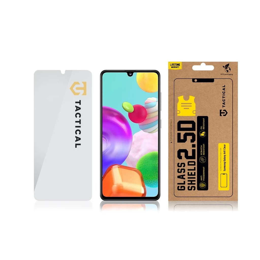 Tactical Glass Shield 2.5D kijelzővédő Samsung Galaxy A41 készülékhez átlátszó