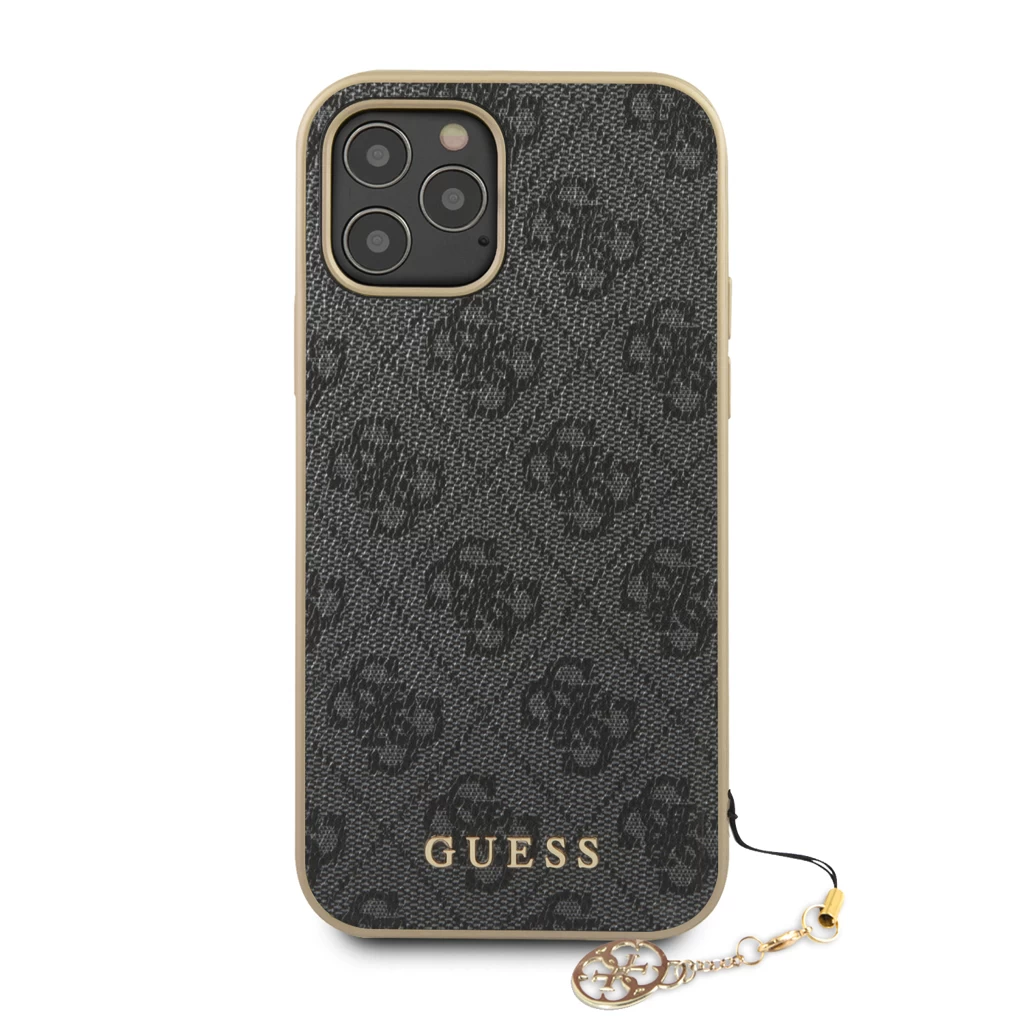Guess 4G Charm tok iPhone 12/12 Pro 6.1 készülékhez szürke
