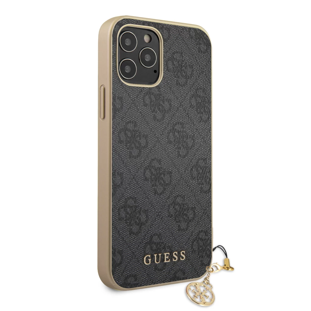 Guess 4G Charm tok iPhone 12/12 Pro 6.1 készülékhez szürke