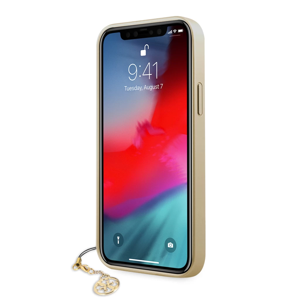 Guess 4G Charm tok iPhone 12/12 Pro 6.1 készülékhez szürke