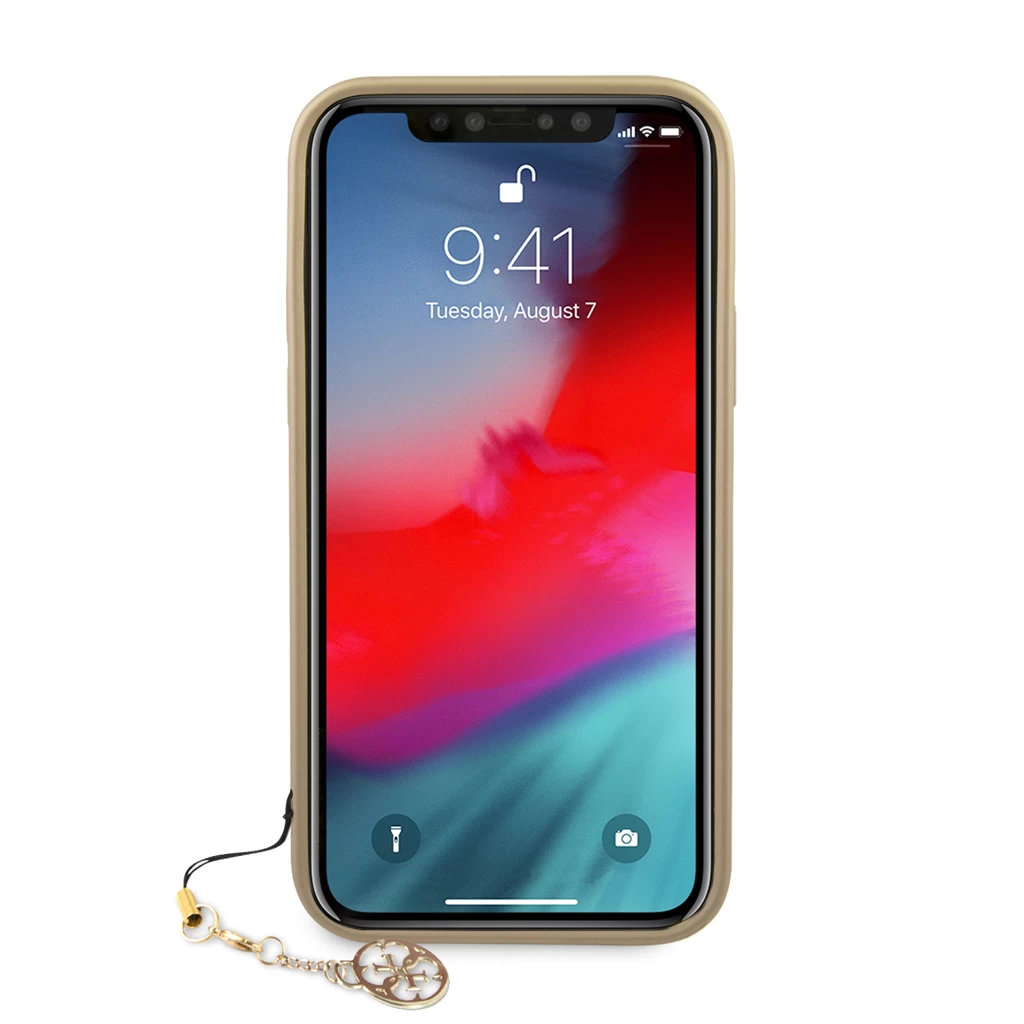 Guess 4G Charm tok iPhone 12/12 Pro 6.1 készülékhez szürke