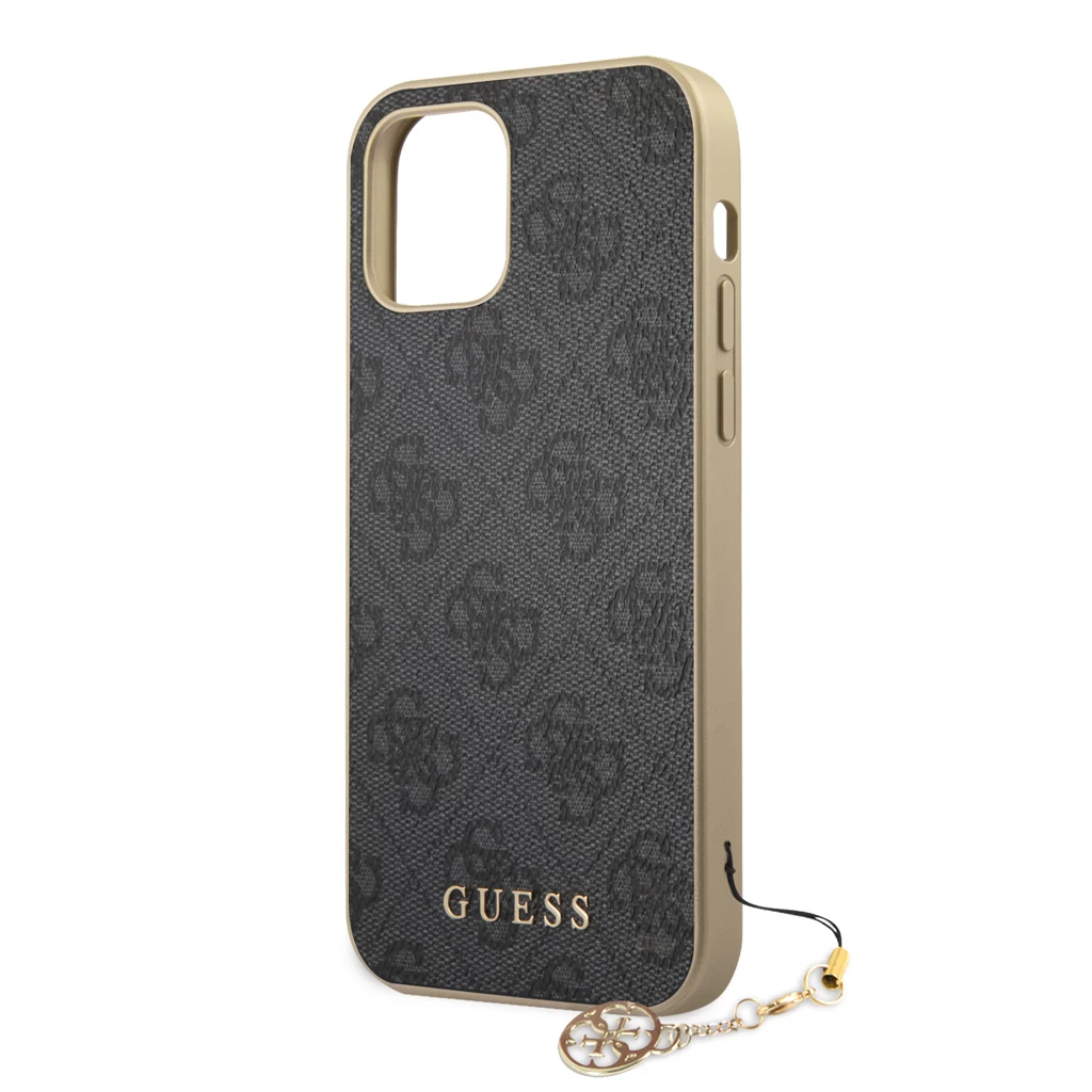 Guess 4G Charm tok iPhone 12/12 Pro 6.1 készülékhez szürke