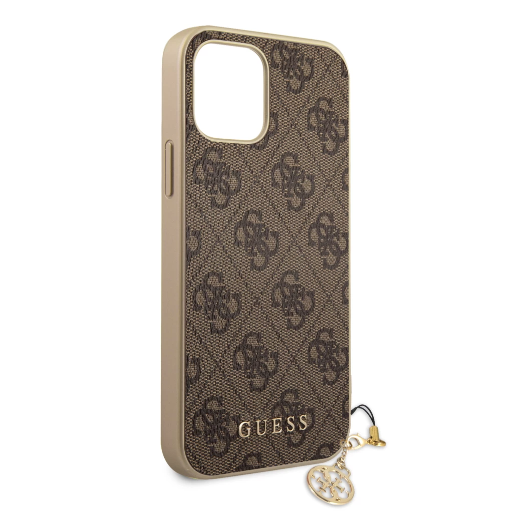 Guess 4G Charm tok iPhone 12 Pro Max 6.7 készülékhez barna