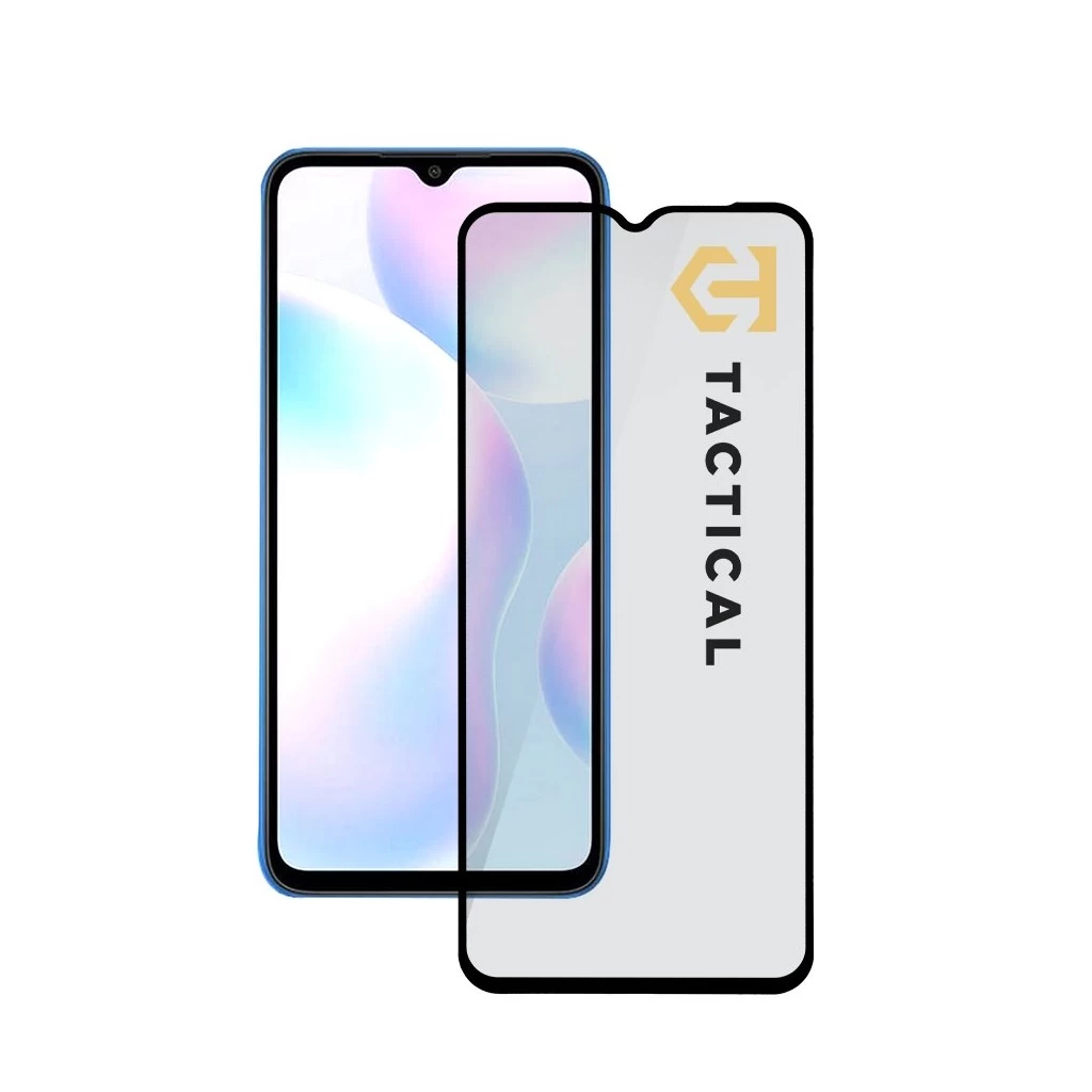 Tactical Glass Shield 5D Xiaomi Redmi 9A/9AT/9C készülékhez fekete