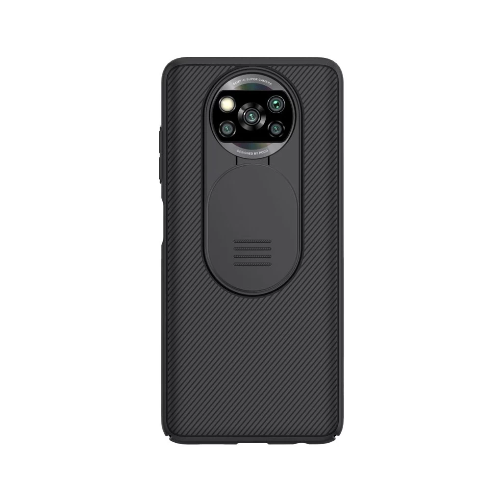 Nillkin CamShield kemény tok Poco X3 NFC/X3 Pro készülékhez fekete