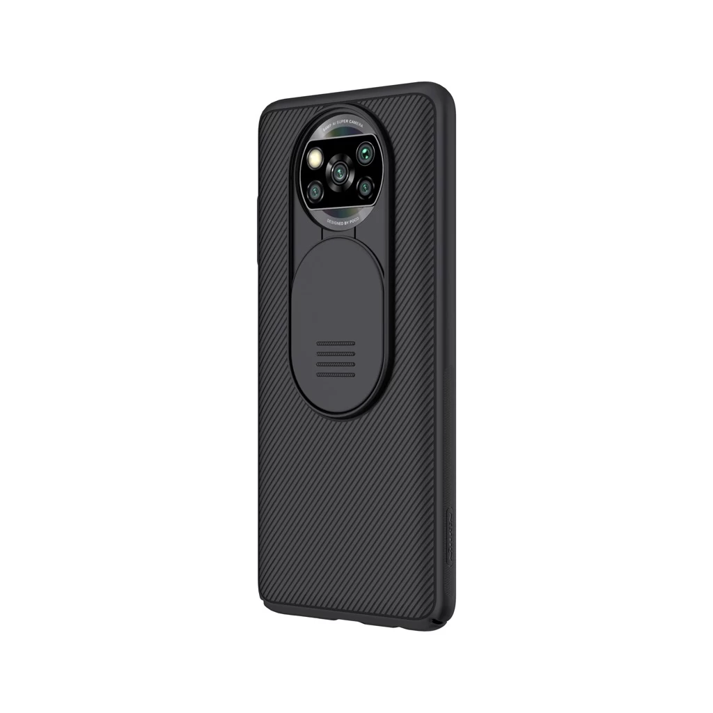 Nillkin CamShield kemény tok Poco X3 NFC/X3 Pro készülékhez fekete