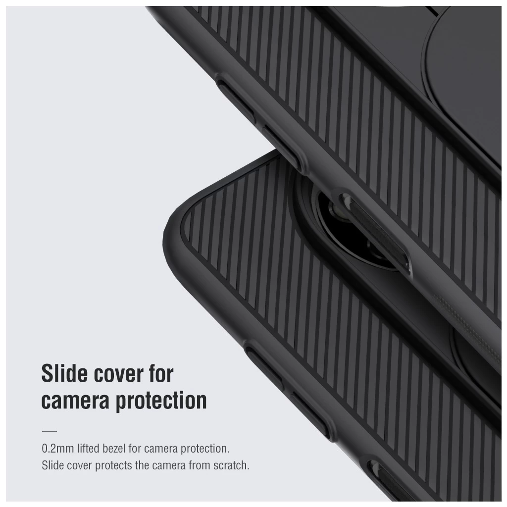 Nillkin CamShield kemény tok Poco X3 NFC/X3 Pro készülékhez fekete