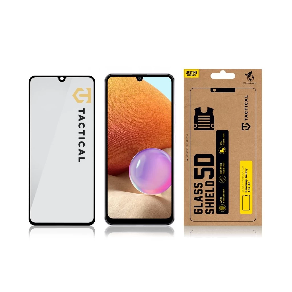 Tactical Glass Shield 5D Samsung Galaxy A32 4G készülékhez fekete