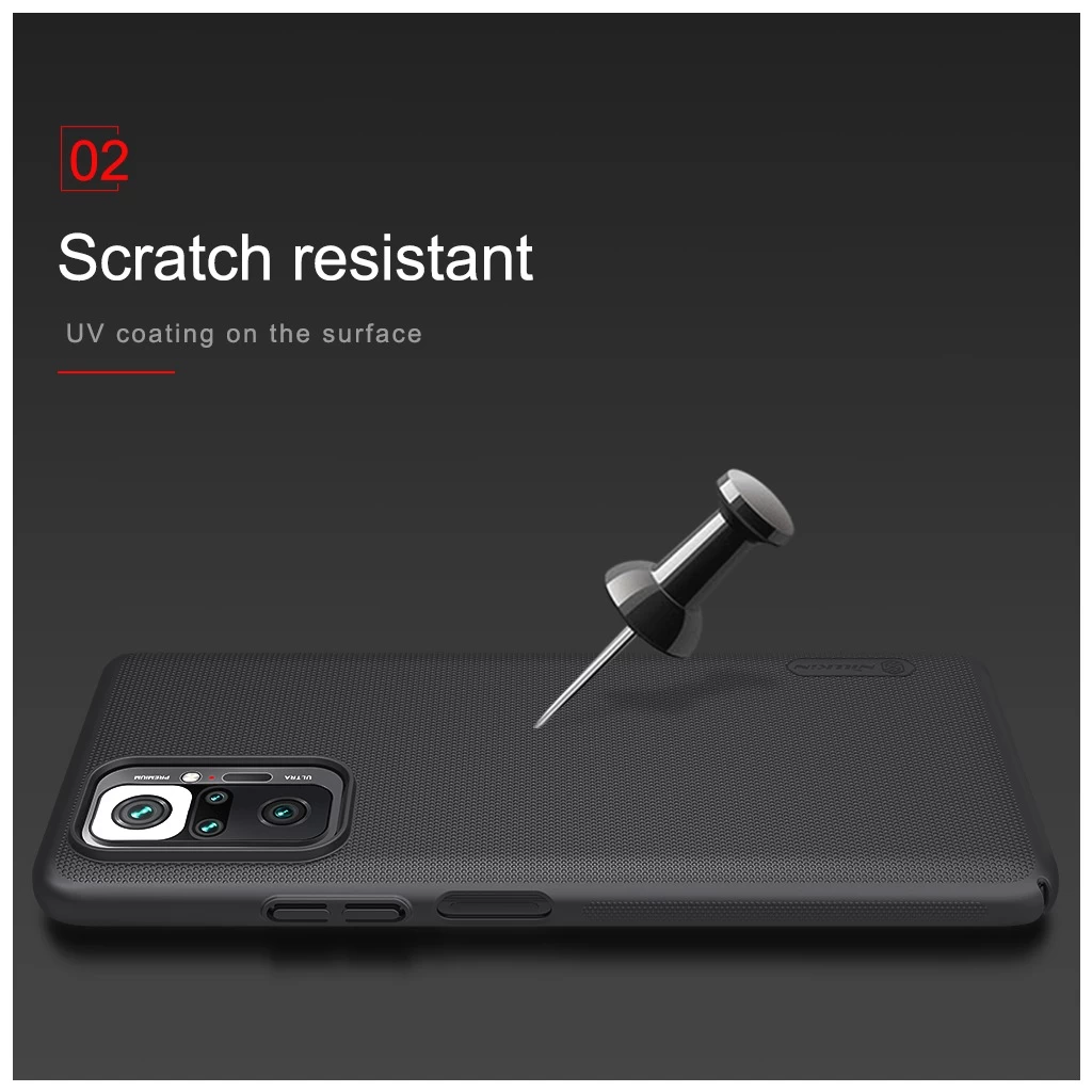 Nillkin Super Frosted tok Xiaomi Redmi Note 10 Pro/10 Pro Max készülékhez fekete