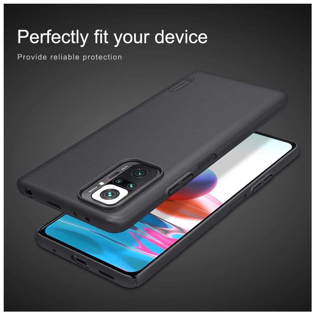 Nillkin Super Frosted tok Xiaomi Redmi Note 10 Pro/10 Pro Max készülékhez fekete