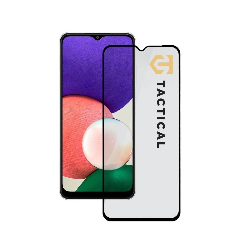 Tactical Glass Shield 5D kijelzővédő Samsung Galaxy A22 5G készülékhez fekete