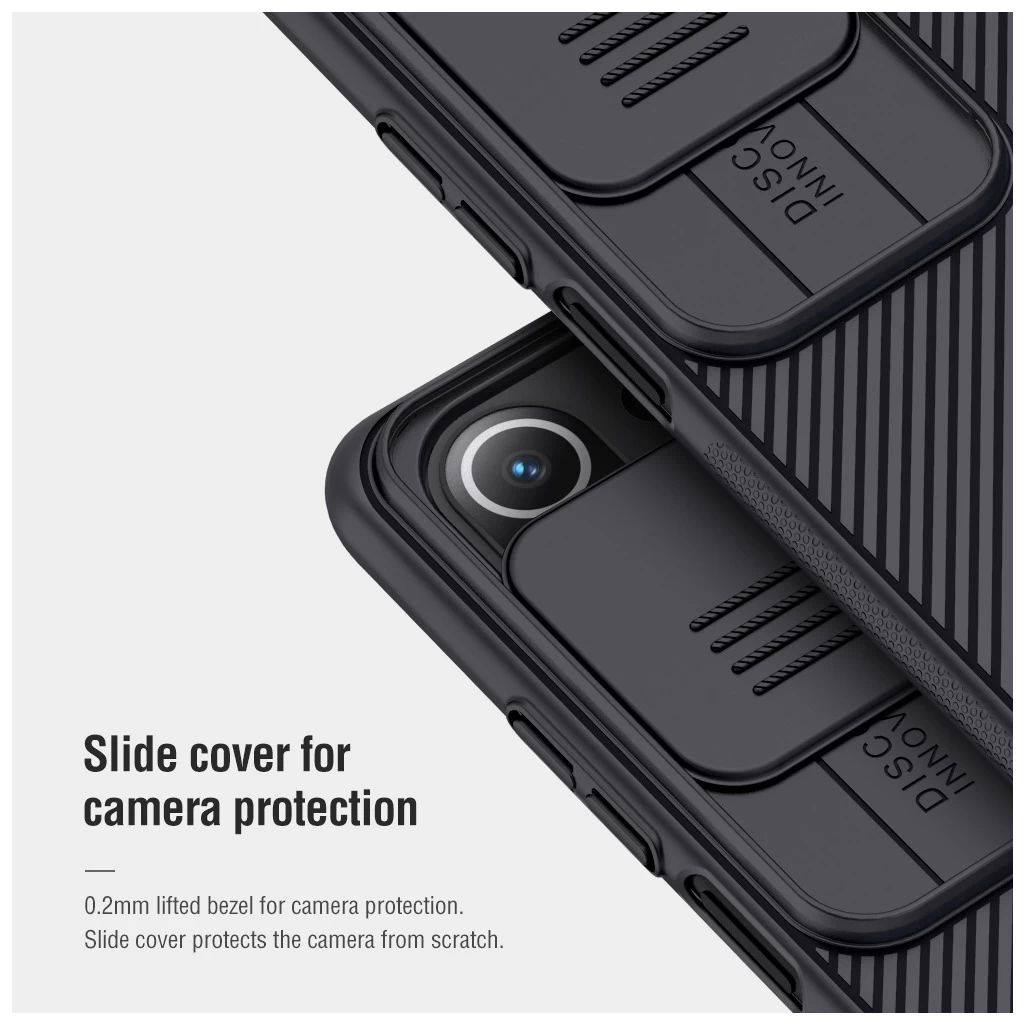 Nillkin CamShield kemény tok Xiaomi Mi 11 Lite 4G/5G/5G NE készülékhez fekete