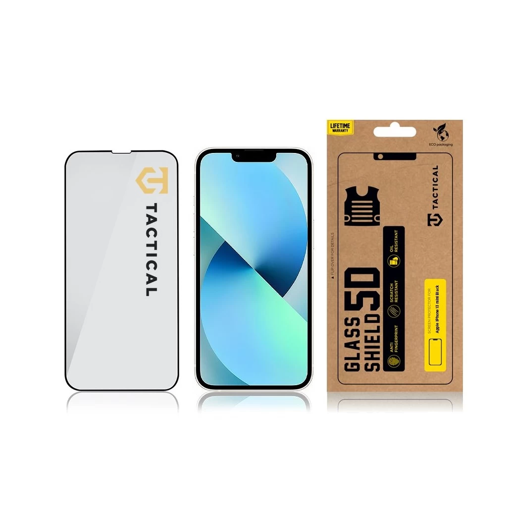 Tactical Glass Shield 5D Apple iPhone 13 mini készülékhez fekete