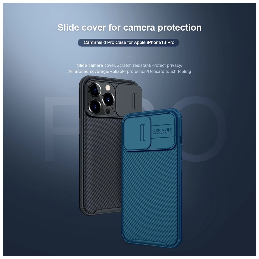 Nillkin CamShield PRO kemény tok Apple iPhone 13 Pro készülékhez fekete