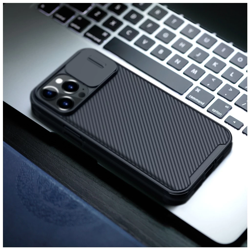 Nillkin CamShield PRO kemény tok Apple iPhone 13 Pro készülékhez fekete