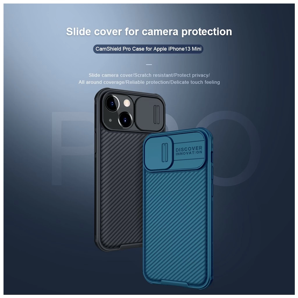 Nillkin CamShield PRO kemény tok Apple iPhone 13 Mini készülékhez fekete
