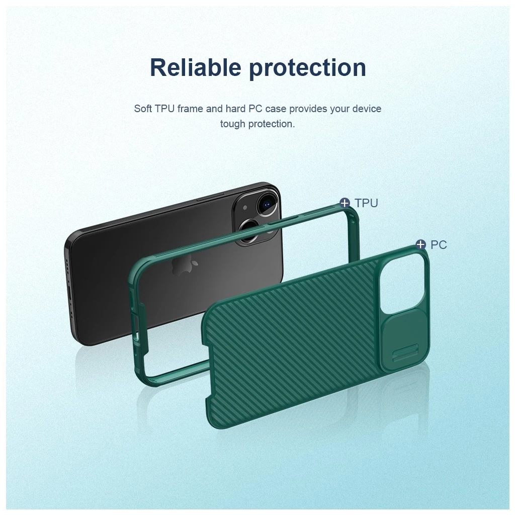 Nillkin CamShield PRO kemény tok Apple iPhone 13 Mini készülékhez fekete