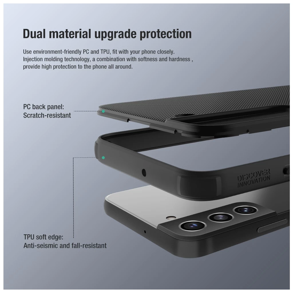 Nillkin Super Frosted PRO hátlap tok Samsung Galaxy S22 készülékhez fekete