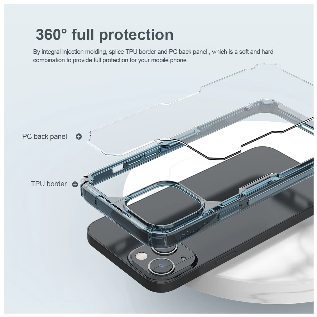 Nillkin Nature TPU PRO tok Apple iPhone 13/14 készülékhez átlátszó