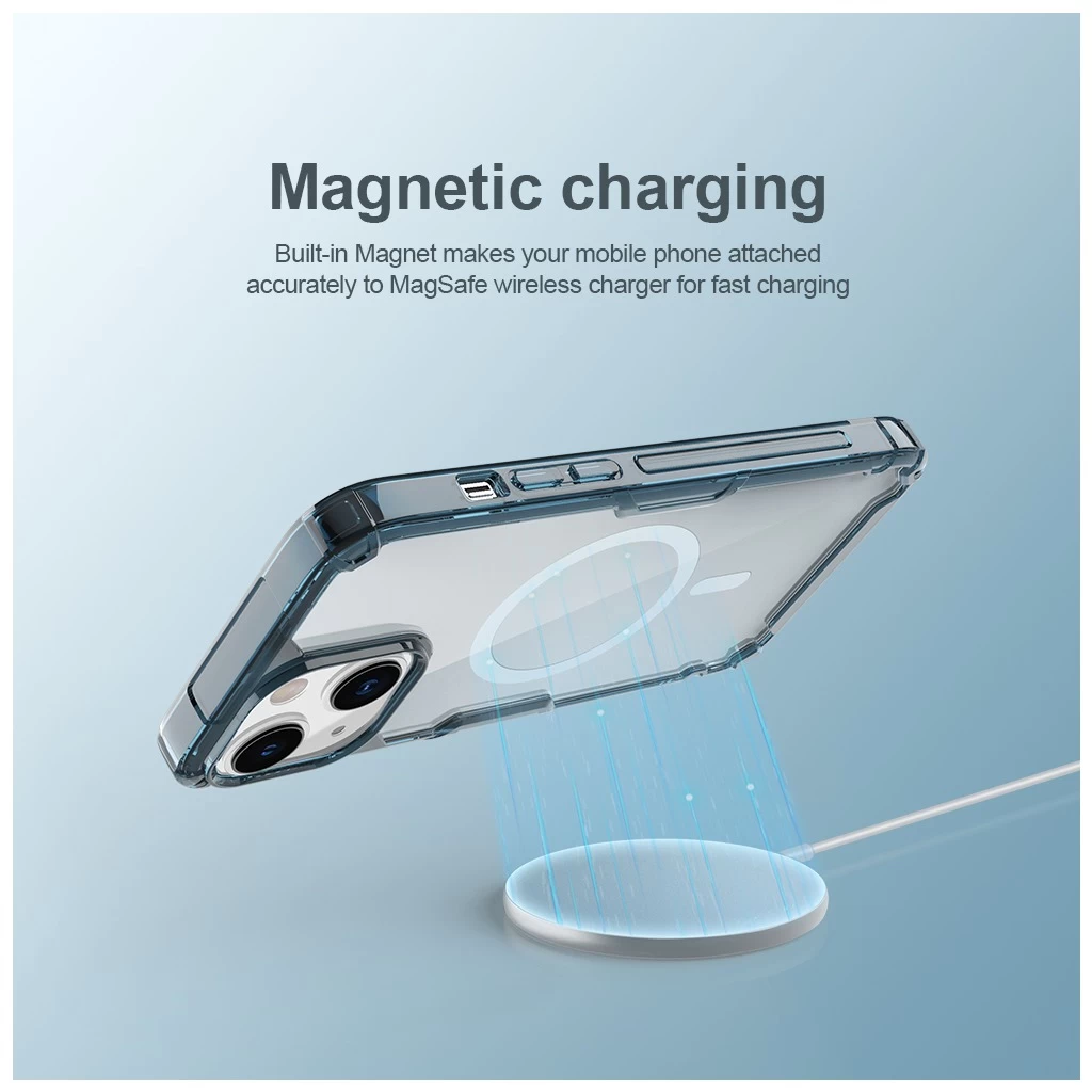 Nillkin Nature TPU PRO Magnetic tok Apple iPhone 13/14 készülékhez átlátszó