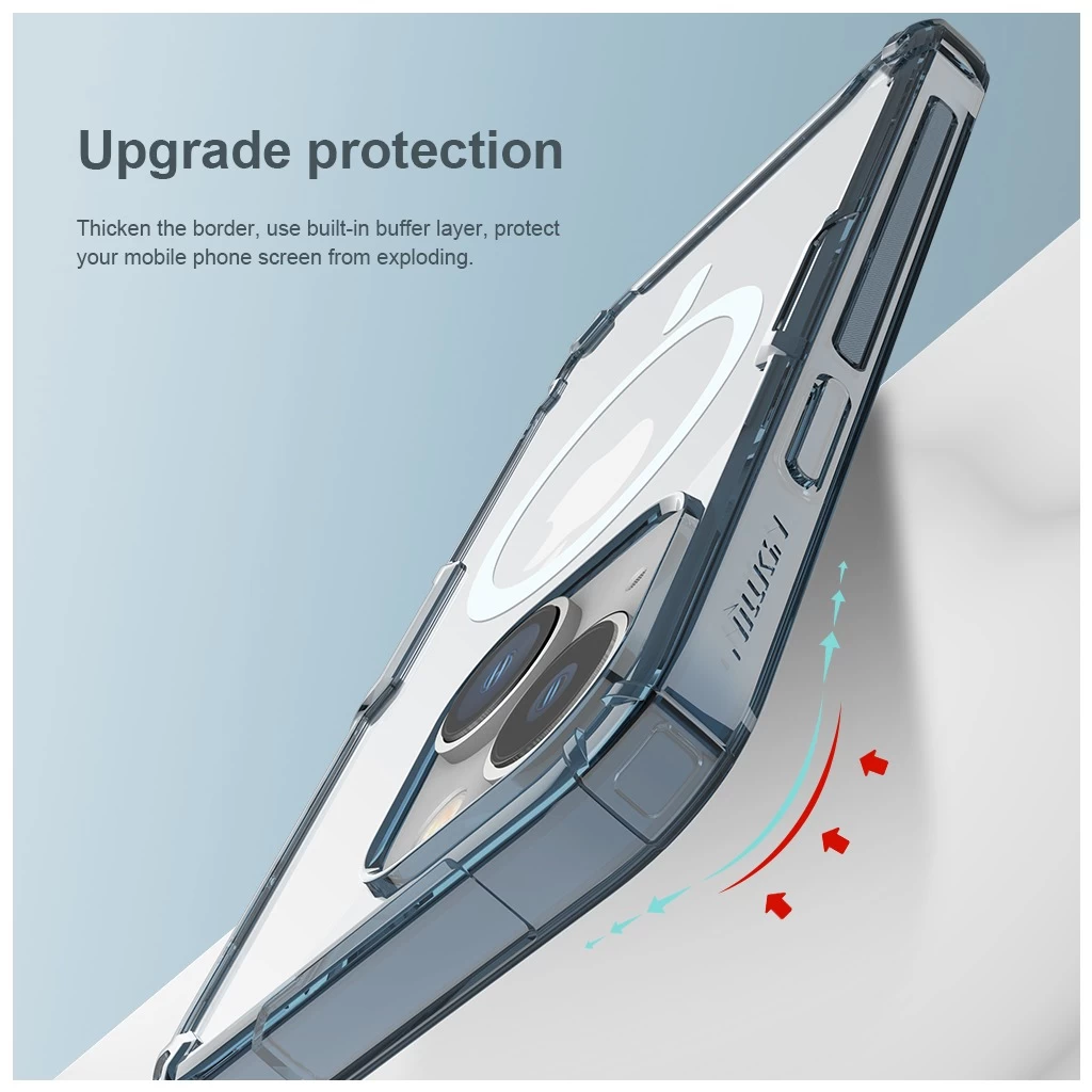 Nillkin Nature TPU PRO Magnetic tok Apple iPhone 13/14 készülékhez átlátszó