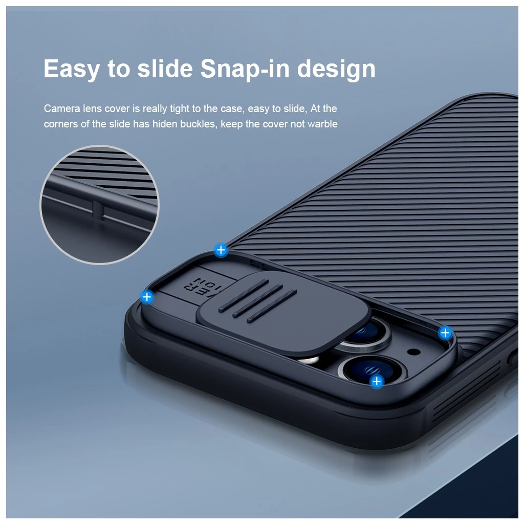 Nillkin CamShield PRO mágneses keménytok Apple iPhone 13/14 készülékhez fekete
