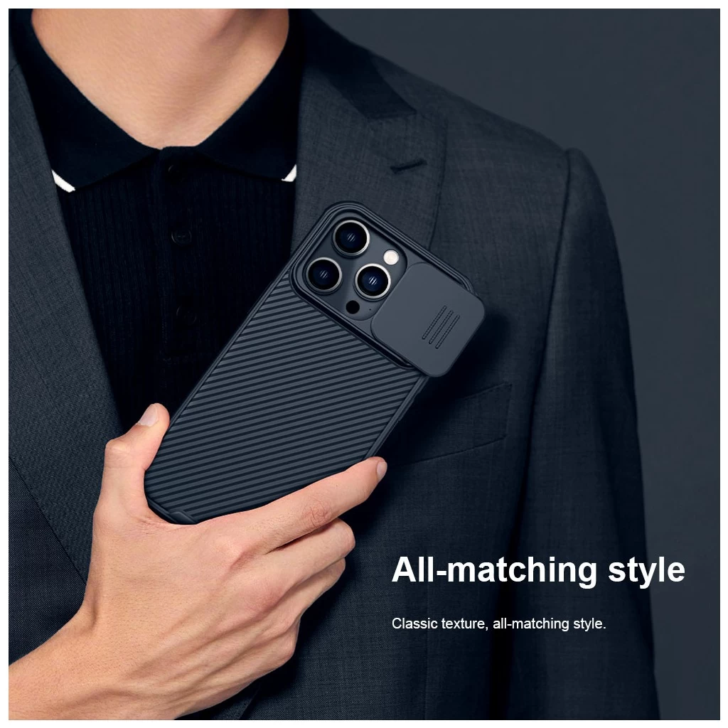 Nillkin CamShield PRO kemény tok Apple iPhone 14 Pro Max készülékhez fekete