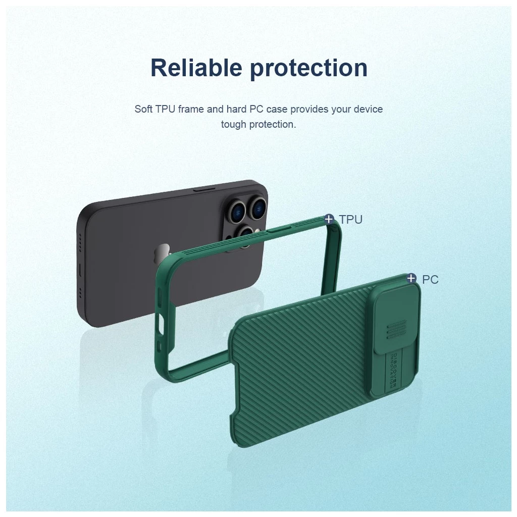 Nillkin CamShield PRO kemény tok Apple iPhone 14 Pro Max készülékhez fekete