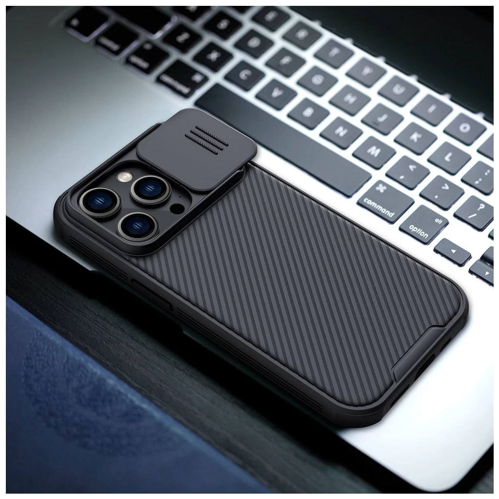 Nillkin CamShield PRO kemény tok Apple iPhone 14 Pro Max készülékhez fekete