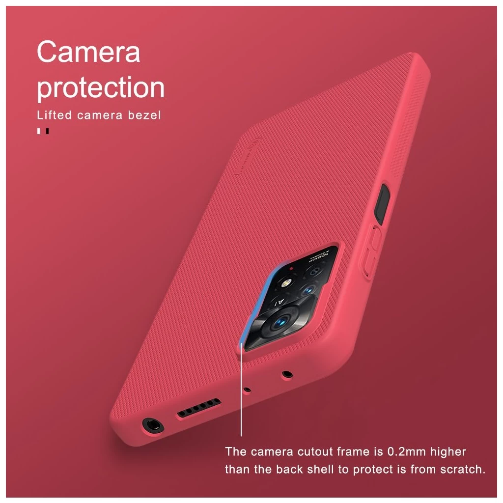 Nillkin Super Frosted hátaltok Xiaomi Redmi Note 11 Pro/11 Pro 5G készülékhez fekete