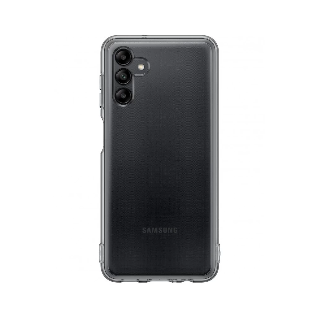 EF-QA047TBE Samsung Soft Clear tok for Galaxy A04s készülékhez fekete