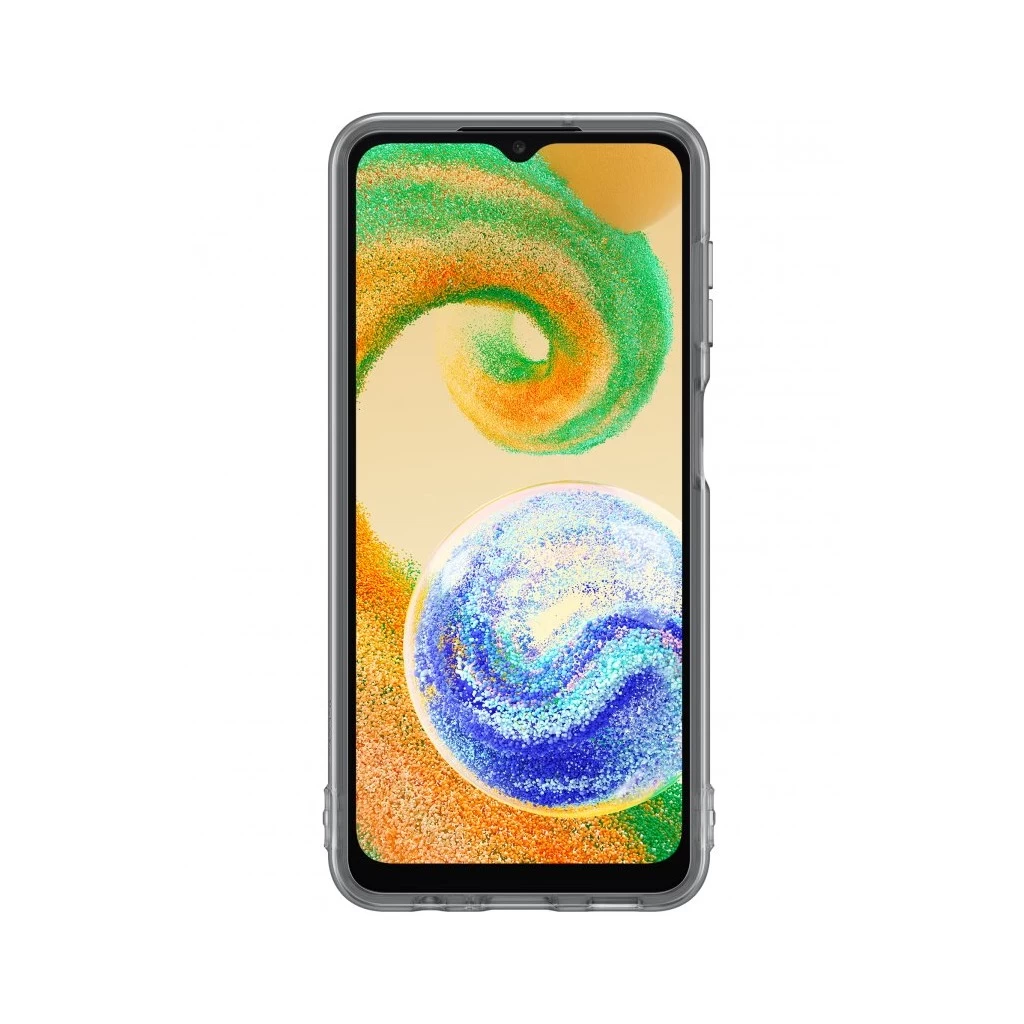 EF-QA047TBE Samsung Soft Clear tok for Galaxy A04s készülékhez fekete
