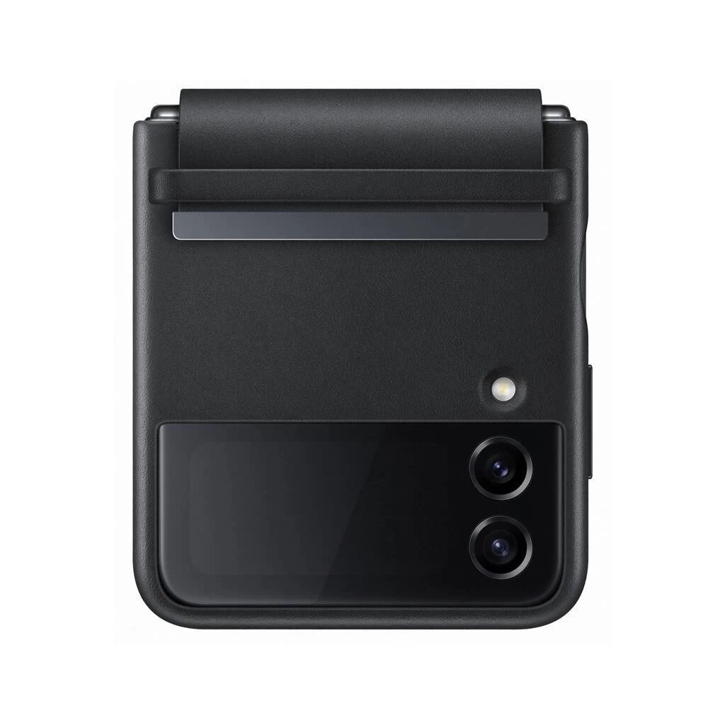 EF-VF721LBE Samsung bőr tok Galaxy Z Flip 4 készülékhez fekete