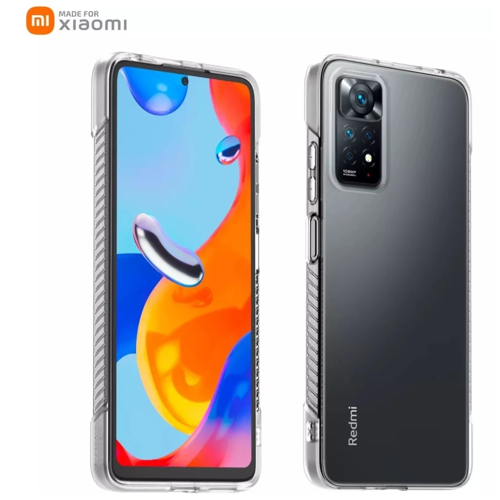 Xiaomi Redmi Note 11 Pro 4G/5G készülékhez készült Xiaomi Rugged tok – átlátszó