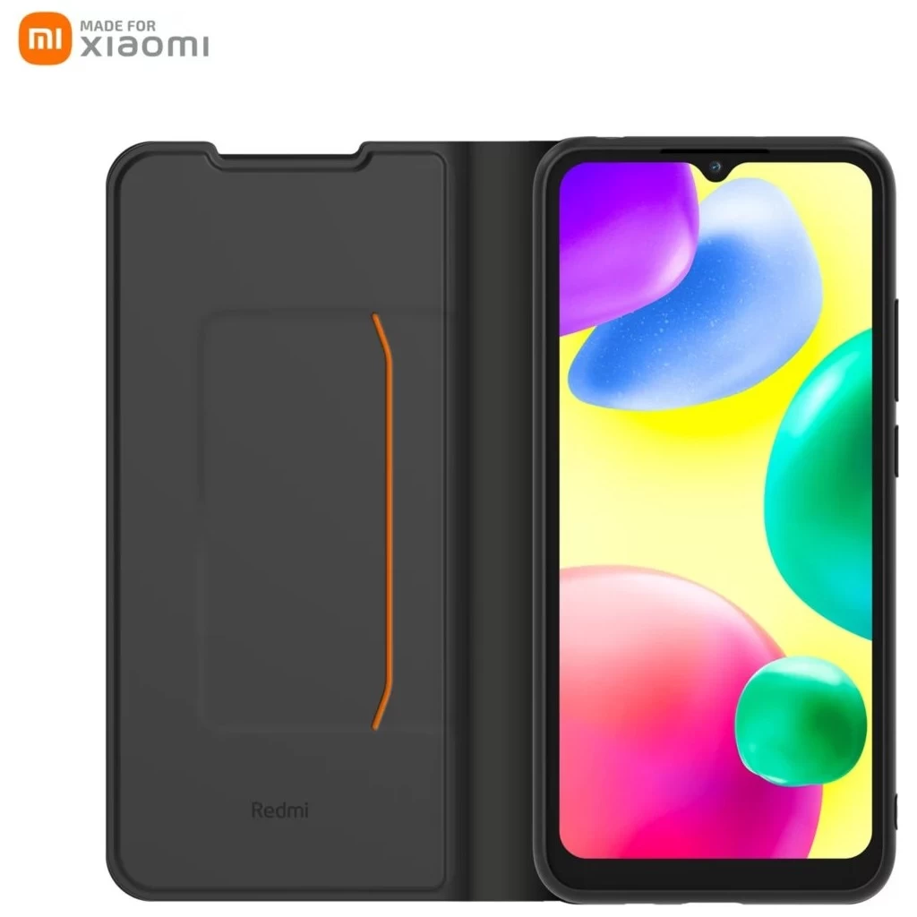 Made for Xiaomi Book Case Xiaomi Redmi 9C/9C NFC/10A készülékhez fekete