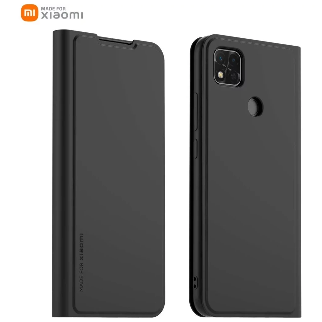 Made for Xiaomi Book Case Xiaomi Redmi 9C/9C NFC/10A készülékhez fekete