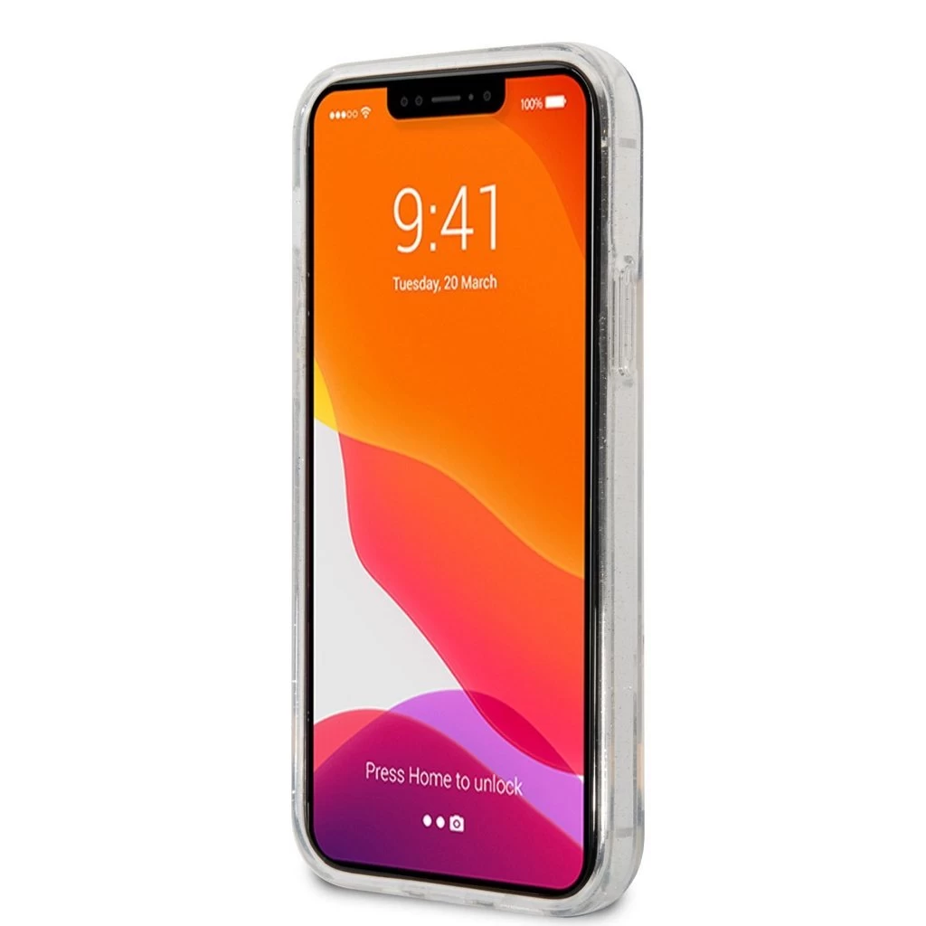 Karl Lagerfeld IML Glitter Karl and Choupette NFT tok iPhone 12/12 Pro készülékhez átlátszó